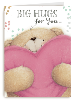 valentijnkaart big hugs for you