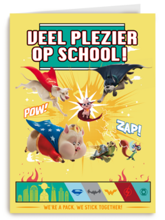 SuperPets kaart Veel plezier op school