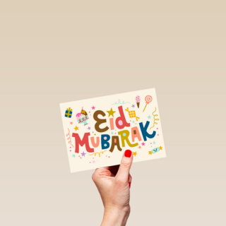 Eid Mubarak kleurrijk