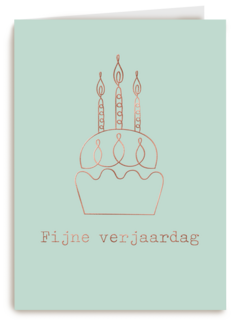 fijne verjaardag met deze cupcake
