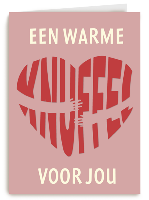 Sterkte kaart een warme knuffel voor jou