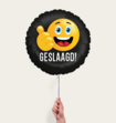 Ballon Geslaagd Emoij Zwart