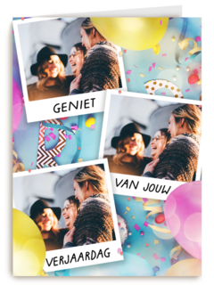 verjaardag kaart foto geniet van jouw verjaardag