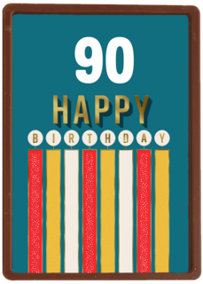 Verjaardagskaart Happy Birthday kaarsjes leeftijd