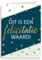 Felicitatie kaart man vrouw dit is een felicitatie waard