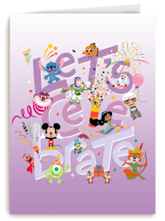 Disney Pixar lets celebrate verjaardagskaart