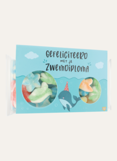 Brievenbus Snoep Reep Gefeliciteerd Met Je Zwemdiploma!
