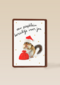 Kerstkaart hart onder de riem Een piepklein berichtje voor jou