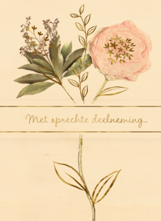 Condoleance oprechte deelneming bloem