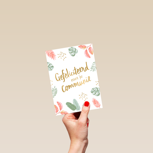 Gefeliciteerd met je communie floral