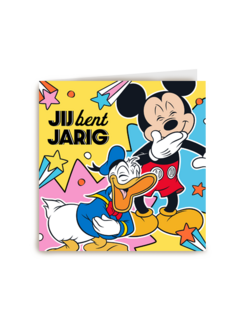 Mickey en Donald Duck verjaardagskaart