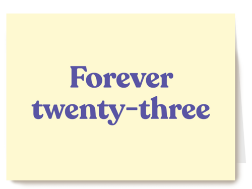 Verjaardagskaart man vrouw Forever twenty three