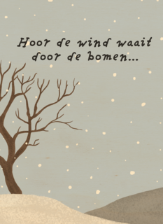 sinterklaaskaart gedicht hoor de wind waait door de bomen