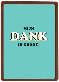 Bedankt kaart Mijn dank is groot