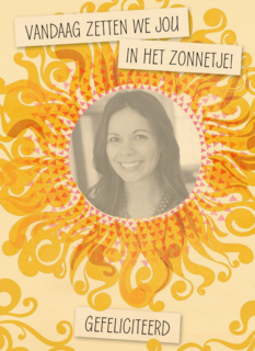 vandaag zetten we jij met deze fotokaart in het zonnetje