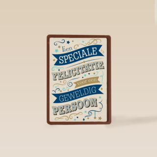 ombouw een speciale felicitatie voor een geweldig persoon