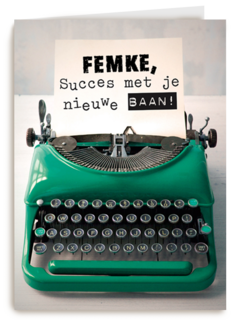 typemachine bericht voor jouw