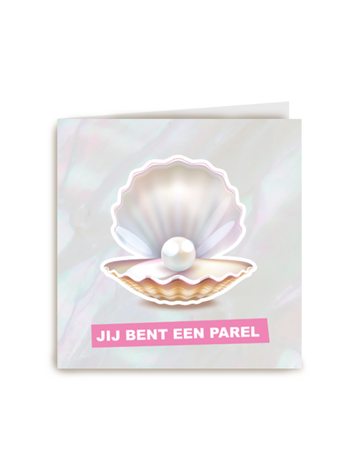 Compliment kaart jij bent een parel