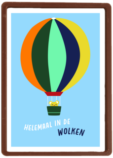 Geboorte felicitatie helemaal in de wolken