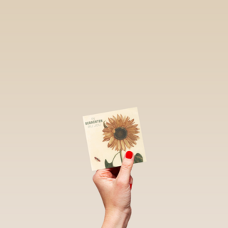 studio art kaart van schilderij zonnebloem in gedachten bij je