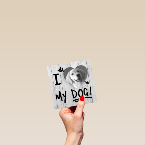 fotokaart i love my dog