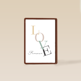 een trouwkaart met de quote love forever