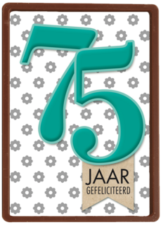 vijfenzeventig turqouise bloemen