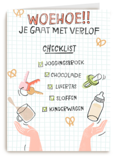 zwangerschap woehoe je gaat met verlof
