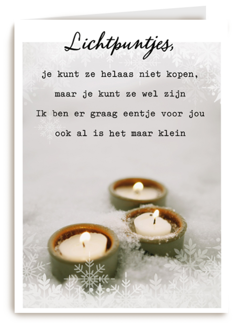 een lichtpuntje voor jou