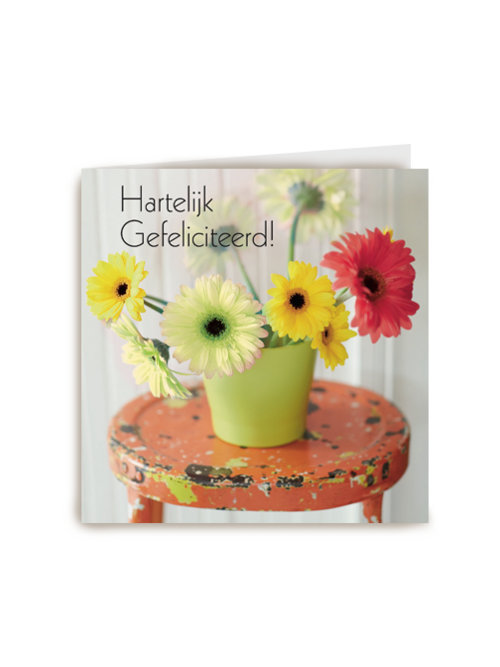 hartelijke gefeliciteerd bloemen