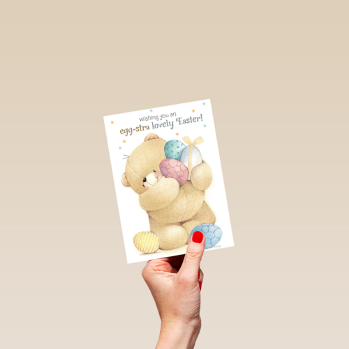 wishing you an egg stra lovely easter forever friends kaart