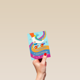 Communie proficiat rolschaats