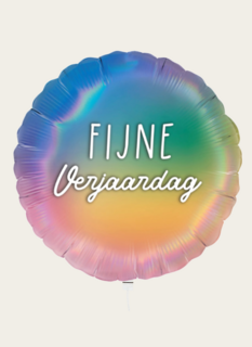 Ballon Fijne Verjaardag Multi