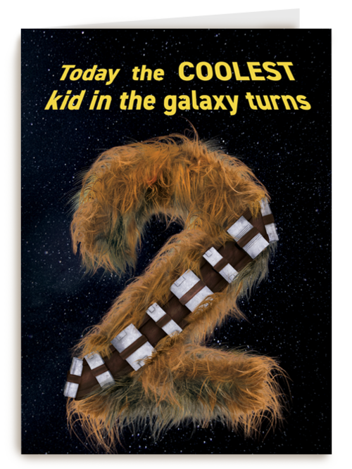 Star Wars verjaardagskaart 2 jaar