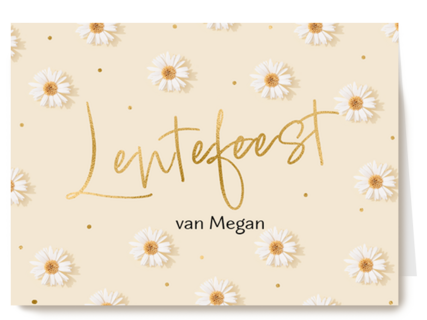 Lentefeest uitnodiging