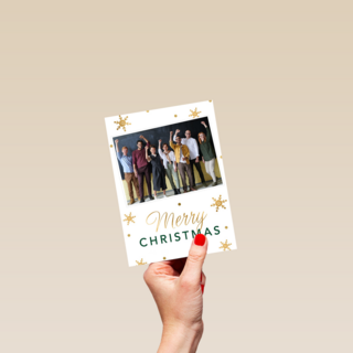 kerstkaart fotokaart sterren merry christmas