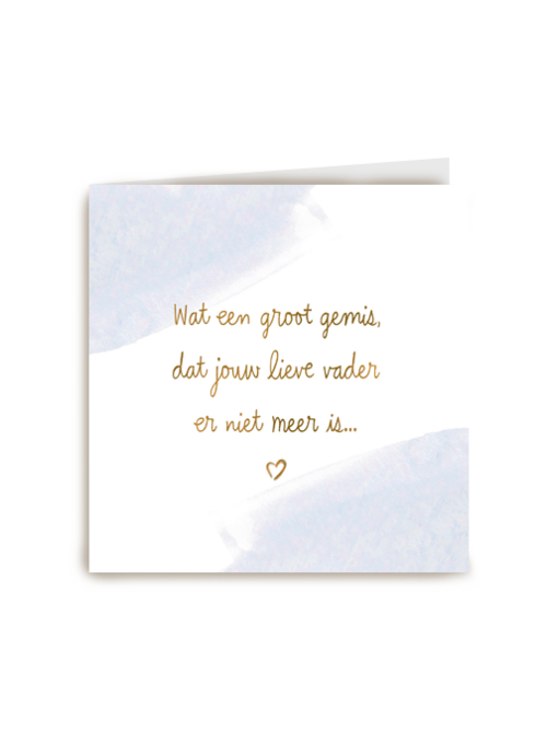 Sterktekaart missen vader
