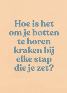 verjaardag kaart grappig je botten horen kraken