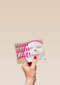 fotokaart stippen roze happy birthday girl