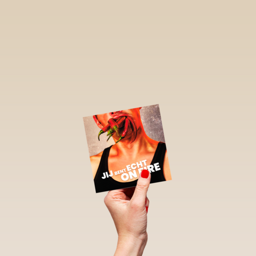 Compliment kaart jij bent echt on fire