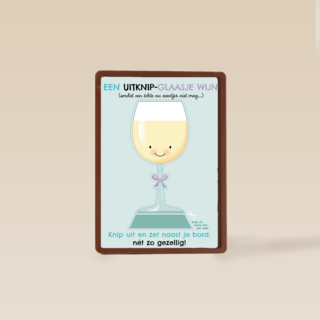 zwangerschap een uitknip glaasje wijn