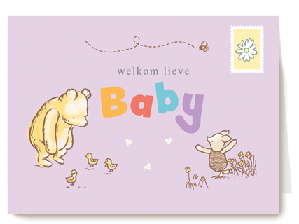 Winnie The Pooh welkom lieve baby