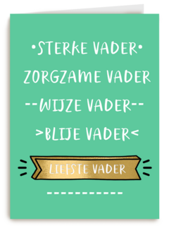 vaderdag kaart liefste vader