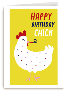 Verjaardagskaart Happy Birthday Chick
