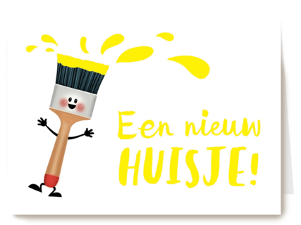 een nieuw huisje kwast