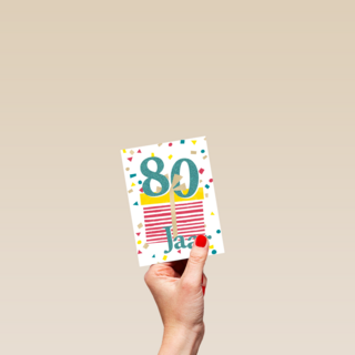 verjaardagskaart man vrouw 80 jaar