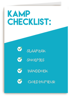 sporta op kamp kaart checklist
