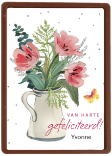 watercolor bloemen in vaas