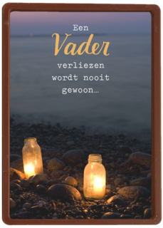 een vader verliezen wordt nooit gewoon