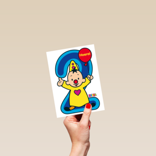 Bumba verjaardagskaart 2 jaar